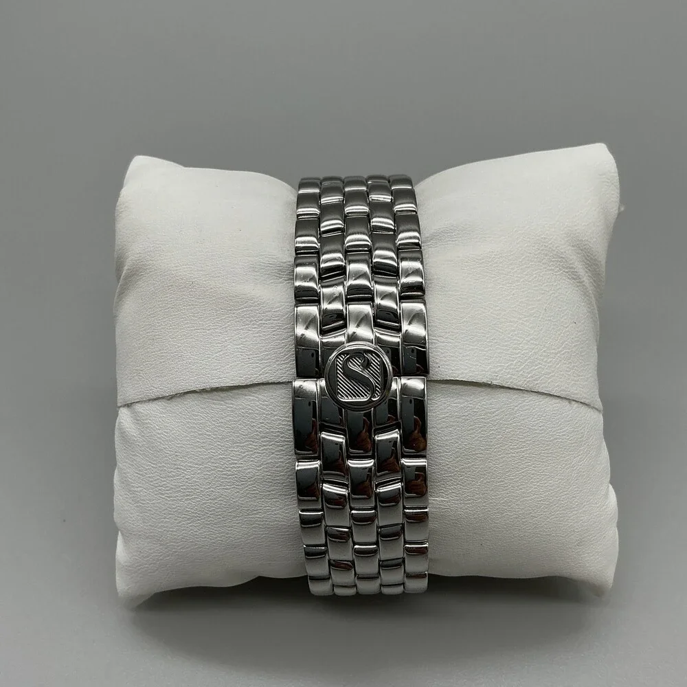 Shanghai DCEC Cummins Mens Watch 34mm Silver Tone Skeleton Dial Automatic 7.5